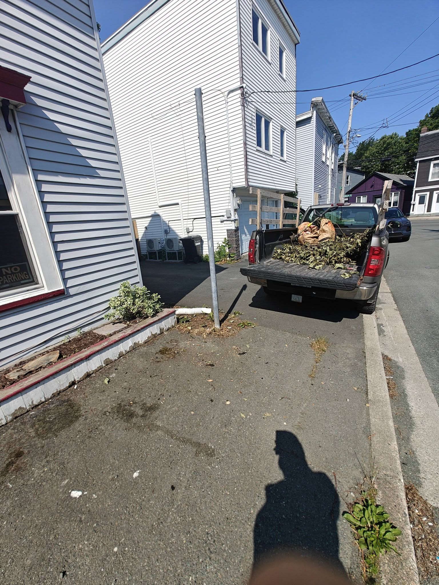After: Yard waste hauled away by FareShare same-day dump run service